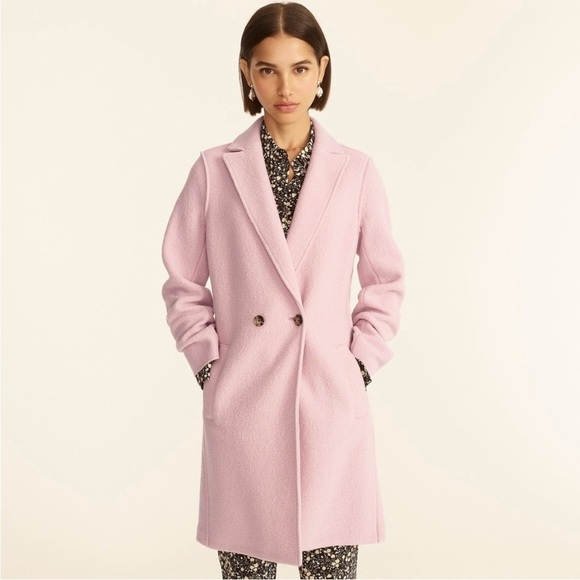 J.Crew Daphne Italian felted wool topcoat coat size 14 - Picture 2 of 13